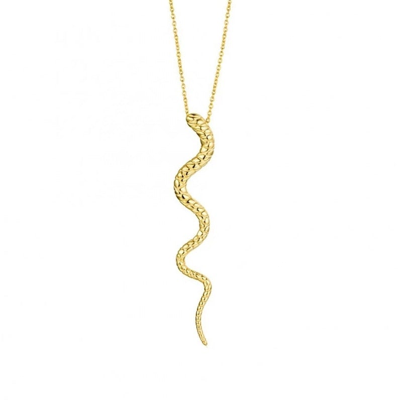 Amazonian Serpent Pendant in Sterling Silver
